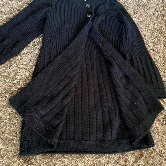 FDJ French Dressing Black Knit Long sweater, 3 buttons, see note ! - Picture 8 of 8